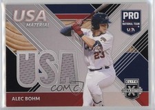 2020 Panini Elite Extra Edition USA Baseball Material Black Alec Bohm 15t1