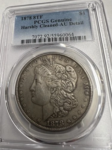 1878 8TF Morgan Dollar. PCGS AU Details