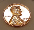 1958 Choice /Gem Proof  Lincoln Wheat Cent EYE CANDY Blazing Red Beauty #611 ~ 5