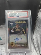 2024 Topps Chrome - Rookie Auto Jackson Merrill #RA-JME Refractor /499 PSA 10 RC