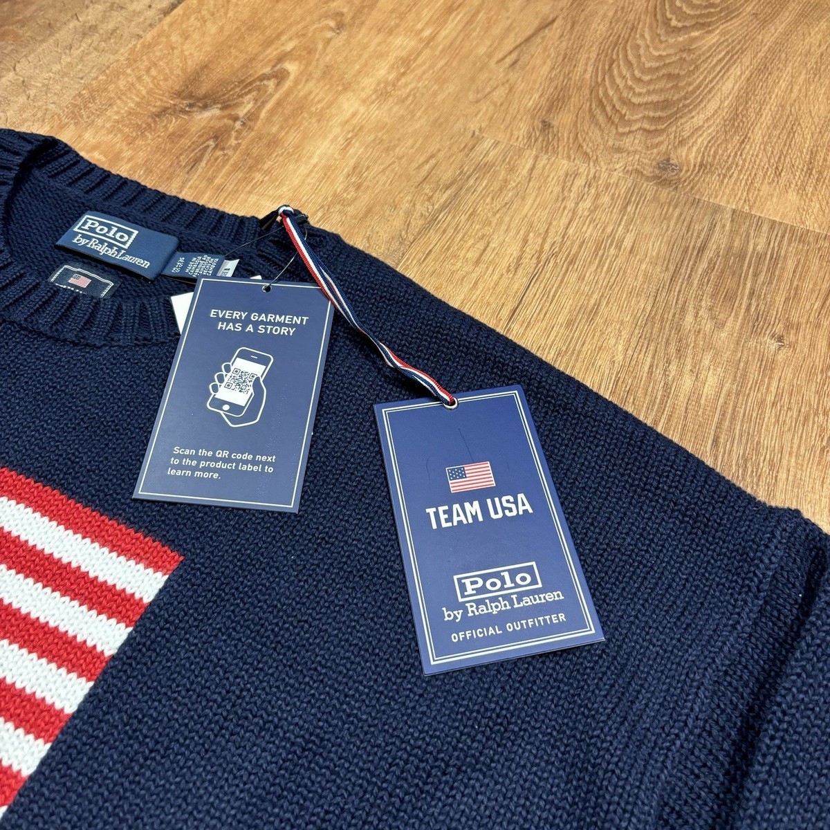 NWT Polo Ralph Lauren Team USA Olympics Flag Sweater Mens XL Knit