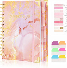 Spiral Notebooks for Work, 240 Pages Lined Spiral Journal Notebook