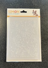 Simon Says Stamp Blossom Bursts Embossing Folder New-No Longer Available