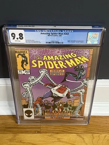 Amazing Spider-Man #263 - CGC 9.8 - Key Issue 1985 Norman Osborn, Black Cat