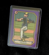 2026 Bowman Prospects Josh Knoth /250 Purple Border #BP-113 Brewers