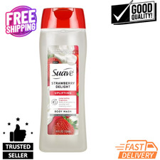 Suave Strawberry Delight Uplifting Body Wash, with Glycerin & Vitamin E, 18 oz 0.28 per gallon