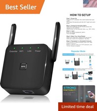 Fast and Reliable 2.4GHz WiFi Extender - Plug and Play for Seamless Connectivity