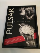 PULSAR KINETIC WATCH-2003 A4 framed original advert