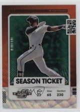 2021 Panini Contenders Season Ticket Optic Green Wave Prizm Kris Bryant #75 h3a