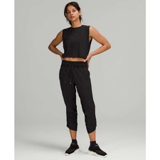Lululemon Dance Studio Mid Rise Crop Pant 25" Black W6CDQS 8