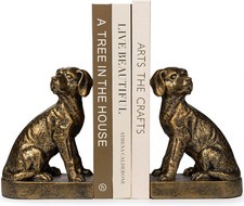 Decorative Dog Bookends for Shelves