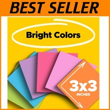 Super Sticky Notes, Assorted Bright Colors, 3...