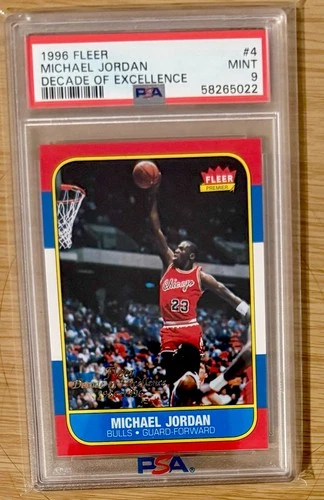 1996-97 Fleer - Decade of Excellence Michael Jordan #4 - PSA 9