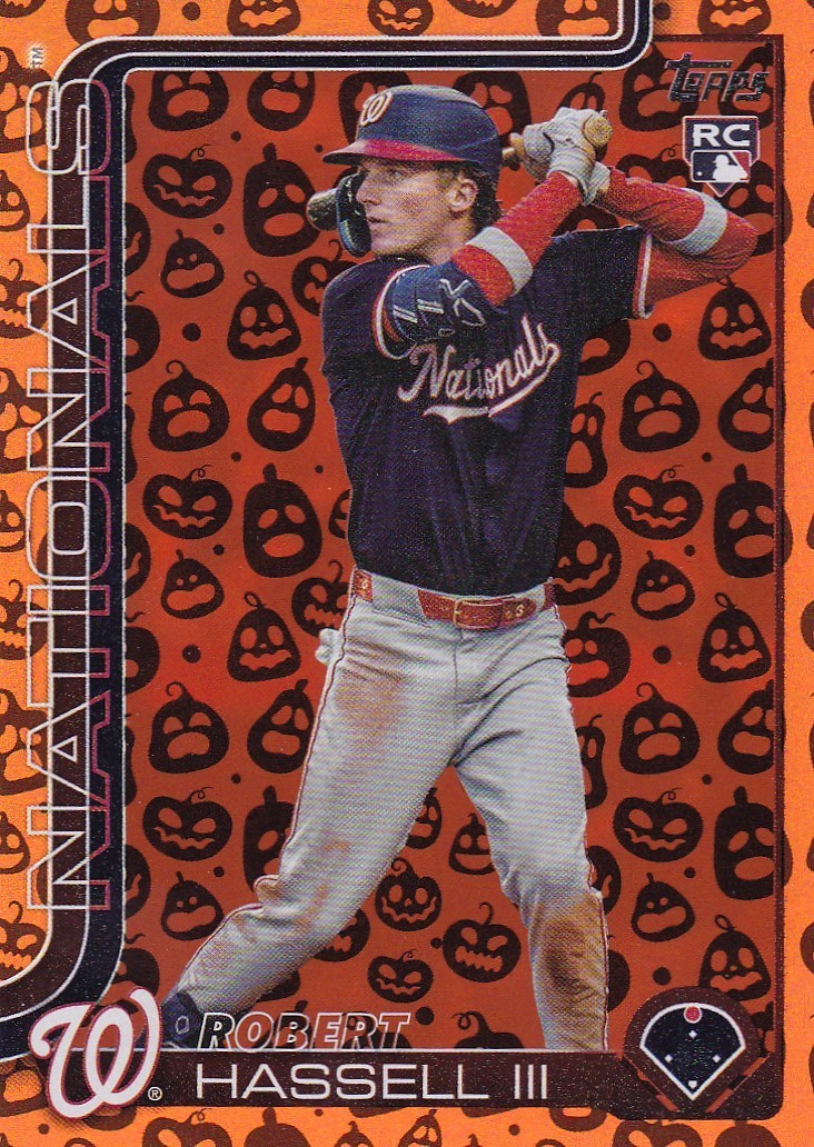 ROBERT HASSELL II TOPPS UPDATE JACK O LANTERN FOIL RC NATIONALS #US-109 2025 25