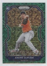 2021 Panini Prizm Green Donut Circle Prizm Andre Scrubb #54 0c3e