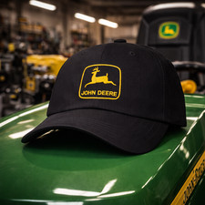 John Deere Logo Embroidered Dad Hat Adjustable Strap Casual Gift for Fans