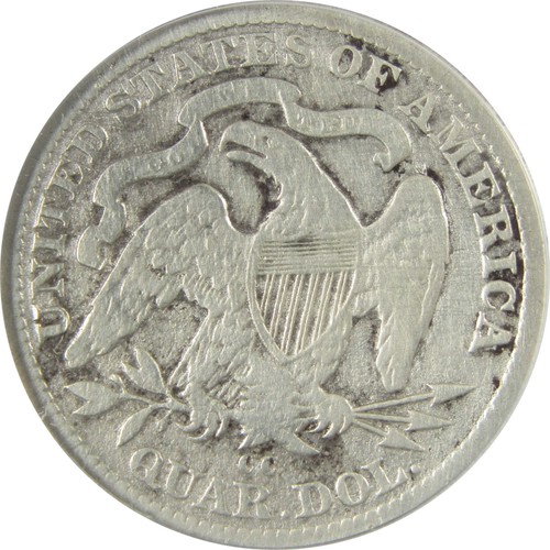 1878 CC Seated Liberty Silver Quarter F 12 Details ANACS SKU:CP768 - Picture 4 of 4
