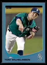 2013 Topps #402 Tom Wilhelmsen Blue