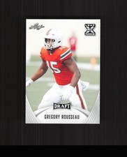 2021 Leaf Draft #39 Gregory Rousseau ROOKIE CARD