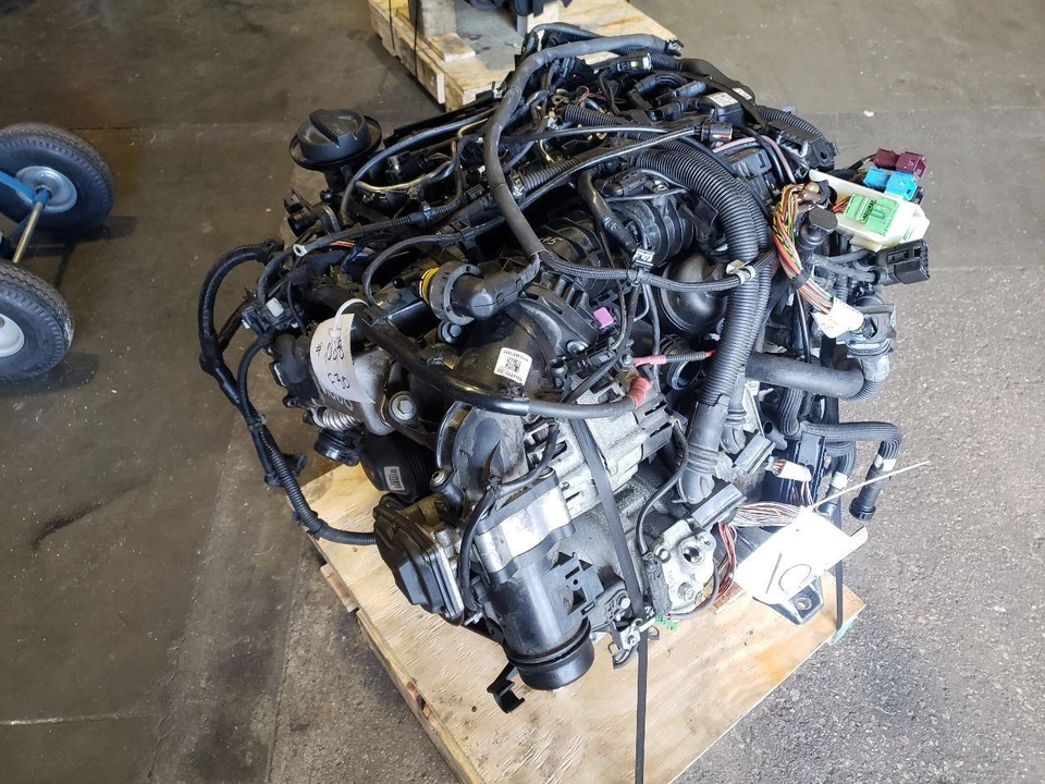 N47N Engine - 2014 BMW 328D F30 Diesel xDrive Auto 2.0L Turbo 14-18 OEM 140000km - Image 2 of 4
