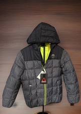 New - Gerry Torque Puffer Jacket - Hooded- Blk/Gry-Green-Boys Size M Retails 45
