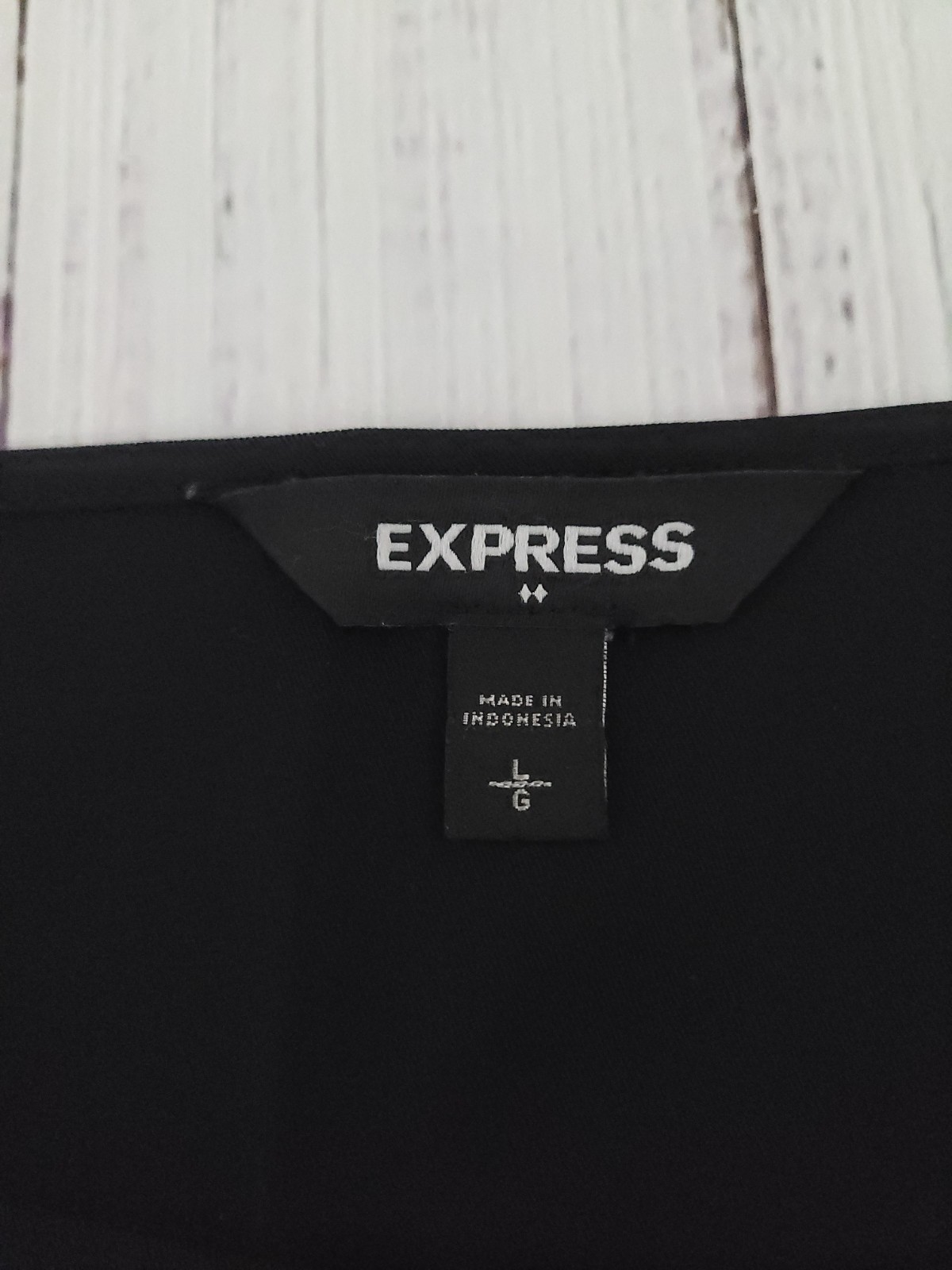 Express Black Button Cuff Long Sleeve Dressy Blou… - image 7