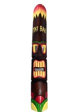 40 TIKI MASK HAWAIIAN WALL ART ISLAND HOME DECOR BAR TROPICAL