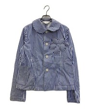 COMME des GARCONS GIRL          Flower stripe design jacket blue NM-J0