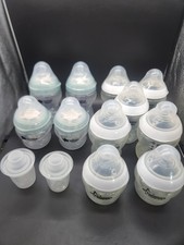 Tommee Tippee Baby Bottles Lot Of 11 Bottles 7-9oz 4-5oz 2-dry Carrier