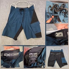 Pelagic Swim Trunks Mens 30 Blue FX 90 Tactical Board Shorts Offshore Fishing