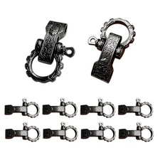 Metal Paracord Buckles Bow Clasps Screw Pin Anchor Shackle Adjustable Shackle...