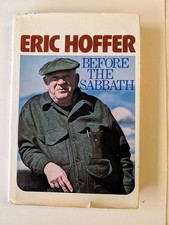 Before The Sabbath Book By Eric Hoffer 1979 Harper & Row First Edition 