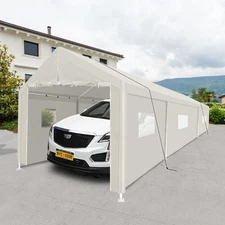 10x30 FT Carport Heavy Duty Portable Garage Tent Storage Shelter with Window