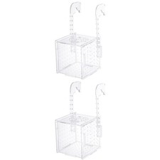 2pcs Transparent Fish Tank Breeding Isolation Hook Box Aquarium Incubator