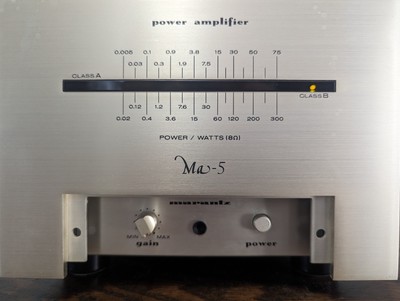 UBER RARE CHAMPAGNE MARANTZ MA-5 MONOBLOCK  AMPLIFIER MADE IN JAPAN