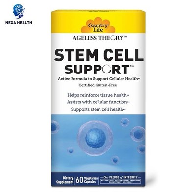 Country Life Stem Cell Support Cellular Health  Formula 60Caps Exp 05/26