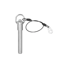 1/2" x 2.36" Stainless Steel Ring Handle Locking Pin Ball Lock Pin with Button