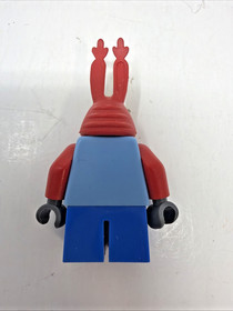 LEGO SpongeBob SquarePants Mr Krabs Krusty Krab Crab Minifigure Smile Teeth GUC