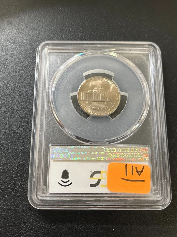 1946 D JEFFERSON NICKEL PCGS MS-65 FS - UNCIRCULATED - FULL STEPS - SLABBED - 5C - Image 2 of 2