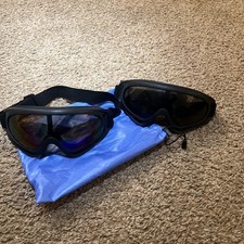 Lot of 2 Snow Ski, Snowboard Goggles for Men, Women, Youth, Kids UV 400 Protect