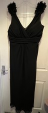 Debenhams Debut Black Evening Dress Size 16