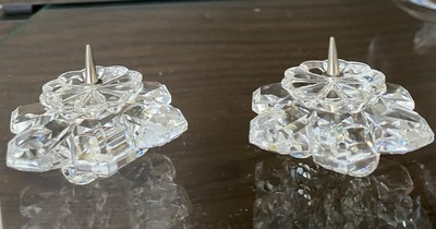 Swarovski Kristall Schneeflocke 2er Set Kerzenhalter 
