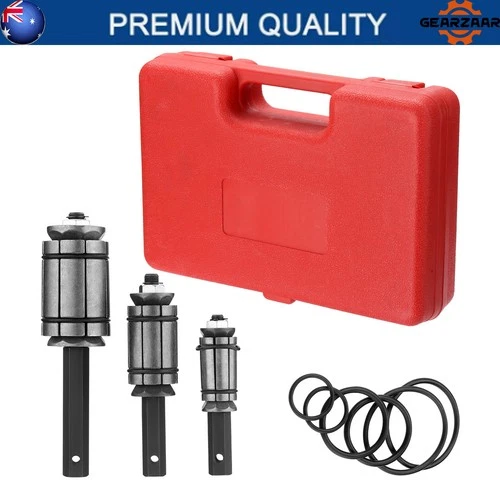 3 PCS Car Tail Pipe Expander Set Muffler Exhaust Pipe Dent Remover Tool Kit RED