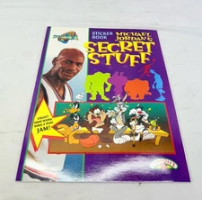 Vintage 1996 Space Jam Michael Jordan’s Secret Stuff Sticker Book