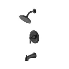 Gibson Matte Black Single Handle WaterSense Bathroom Sink Faucet