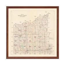 Old Map of Haakon County, SD 1900 - Vintage South Dakota Art
