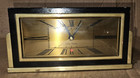 Vintage Art Deco Wood Brass Baxter E Seth Thomas Table Mantle Clock Working — photo 1