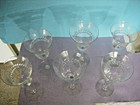Six Wine Glasses with the look of Leaf Laurel Etching — photo 2