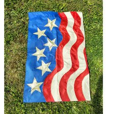 US Flag 6 Gold Stars Red White Blue Stripes 4th of July American Yard Flag