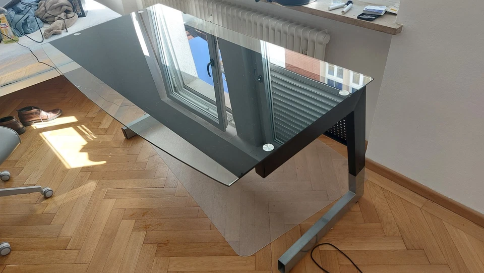 Glass Schreibtisch 150x75x80